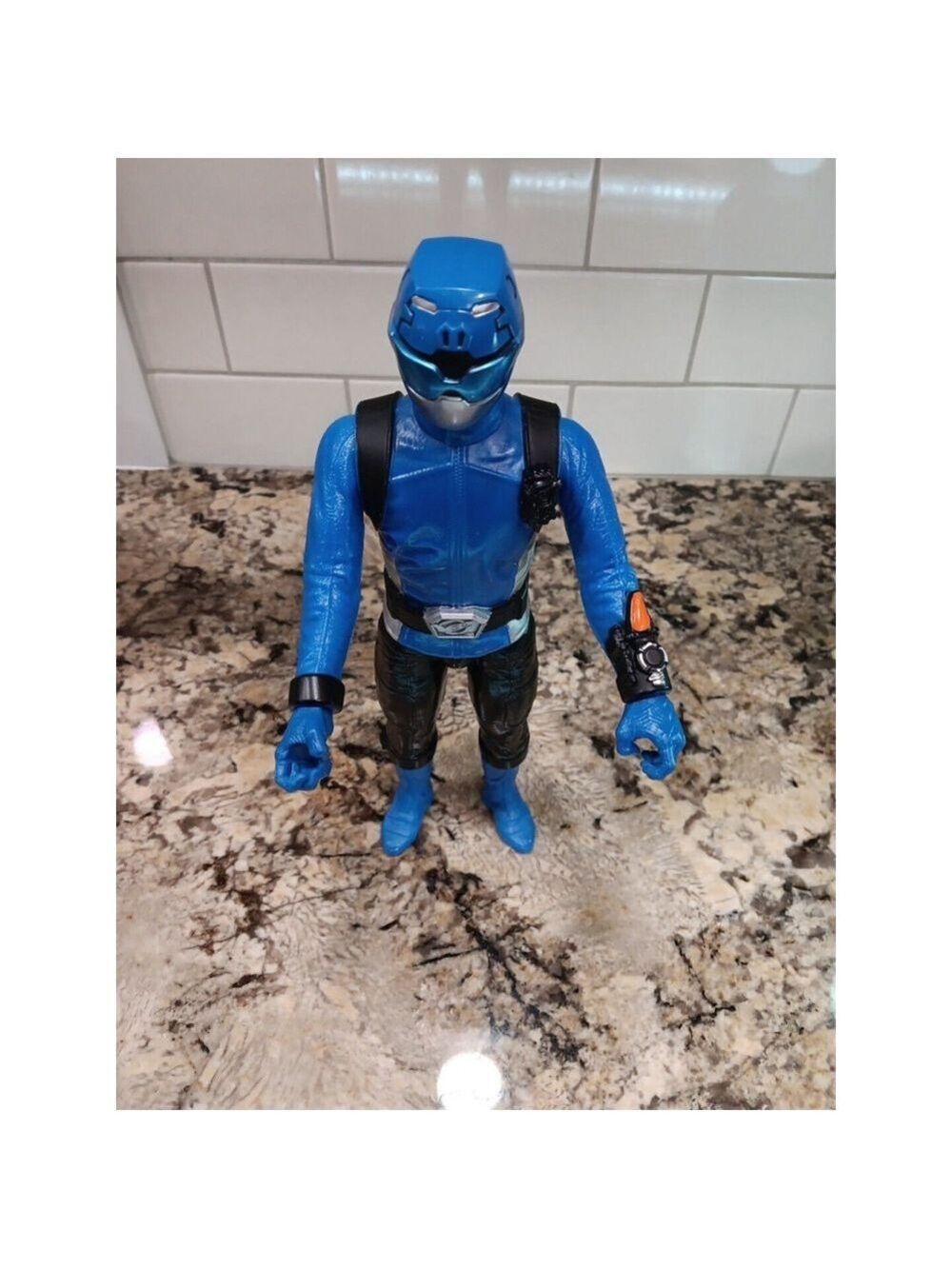 2018 Power Rangers 12" Lighting Collection Beast Morphers Blue Ranger Large - Picture 13 of 15